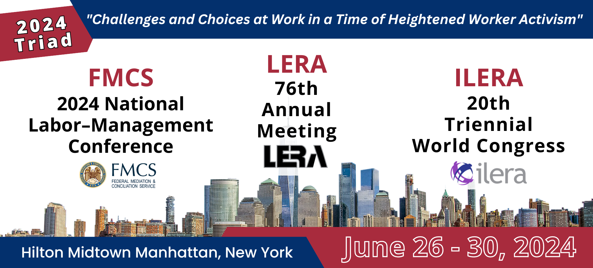 Call 2025 NYC Call for Proposals LERA 76th ILERA 20th FMCS NLMC